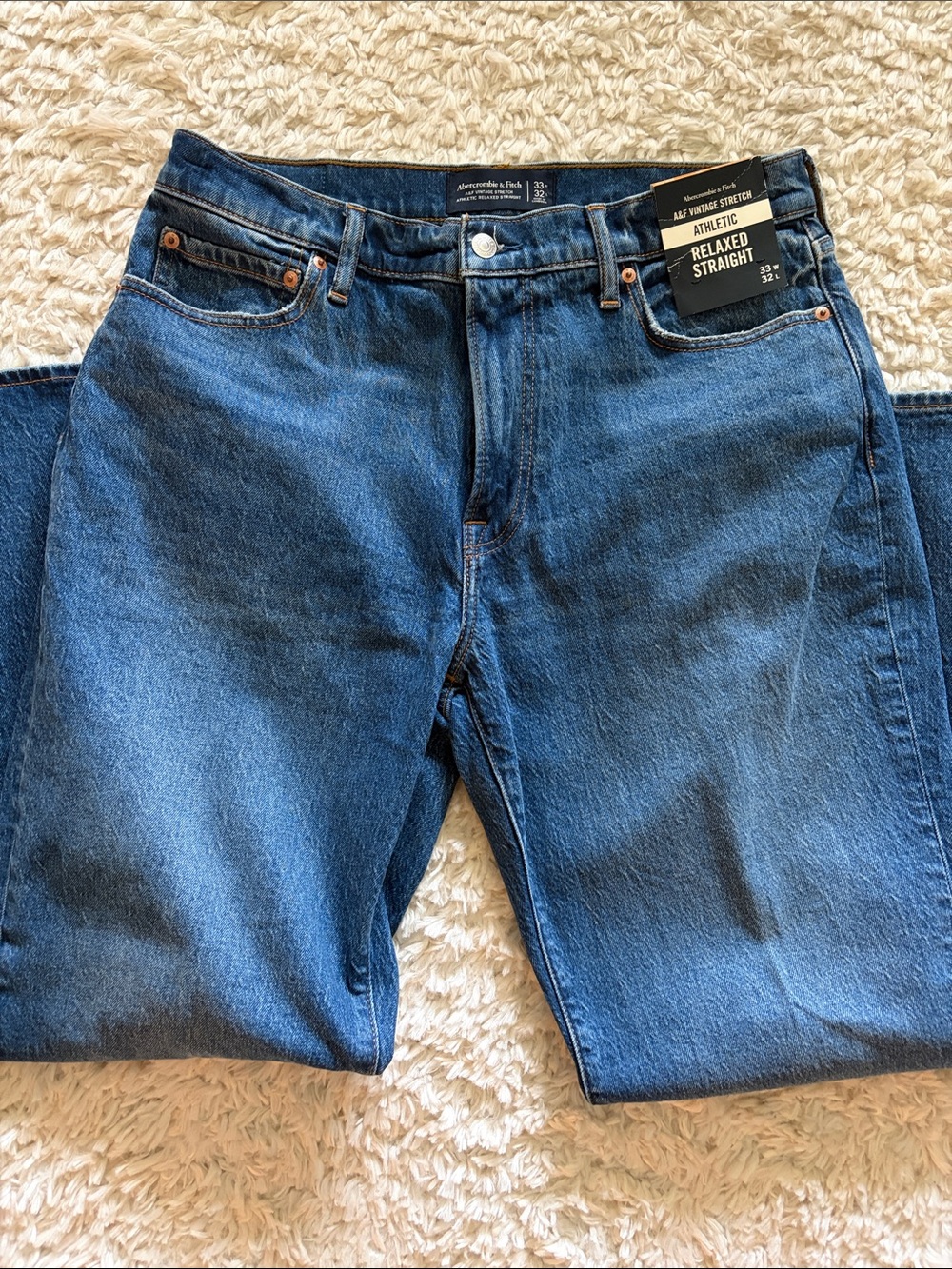 ⭐️🌴 Abercrombie & Fitch Relaxed Straight Blue Men's Jeans